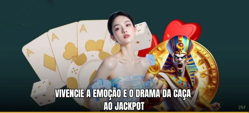 Imagem promocional do cassino online da 25f mostrando jogos ao vivo